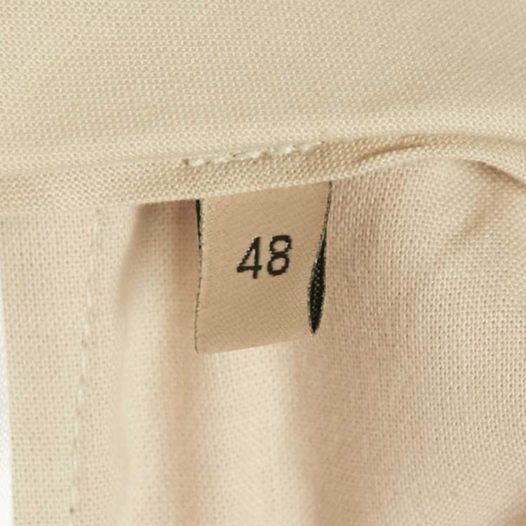 Pre Owned Gucci Pink Satin Straight Leg Trousers L