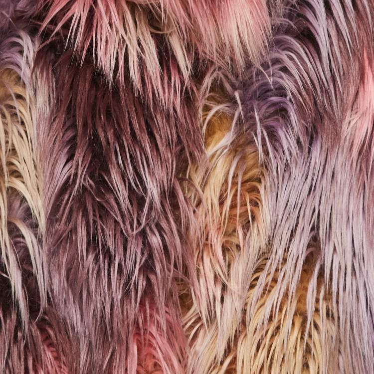 Pre Owned Gucci Pink Faux Fur Sleeveless Jacket S