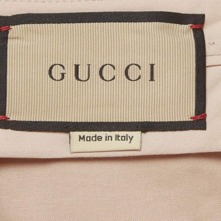 مملوكة مسبقًا Gucci Cream Silk Crepe Straight Leg Pants S