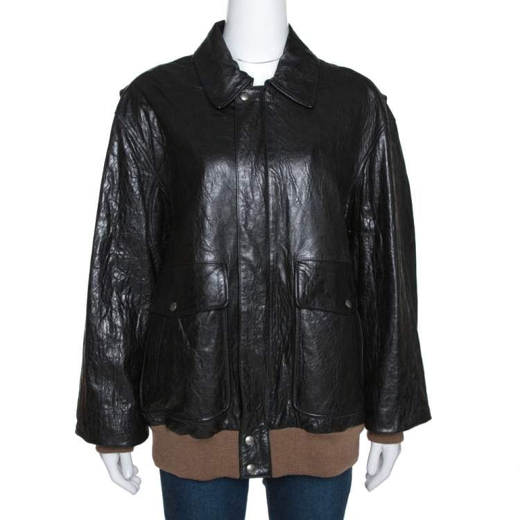 gucci floral leather jacket