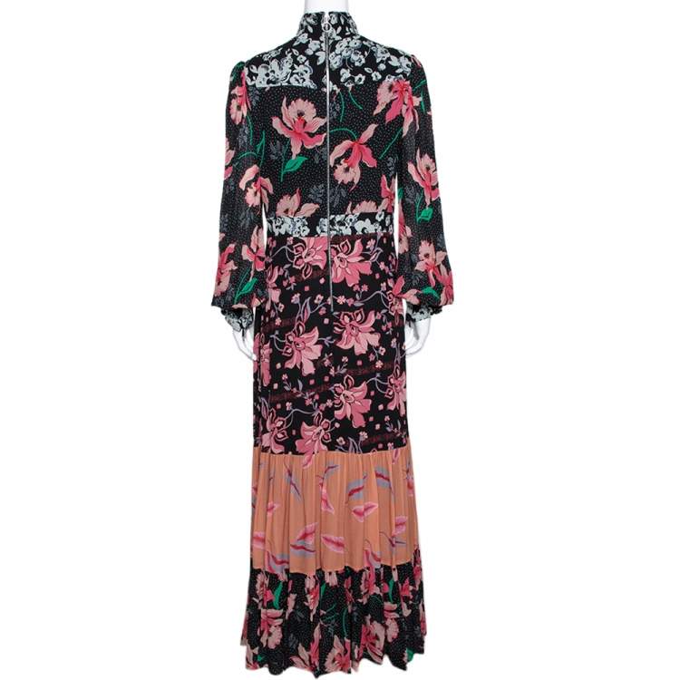gucci black floral dress