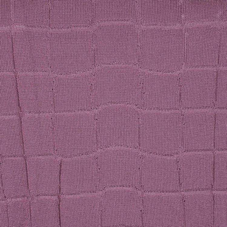 Pre Owned Gucci Mauve Textured Knit Top M