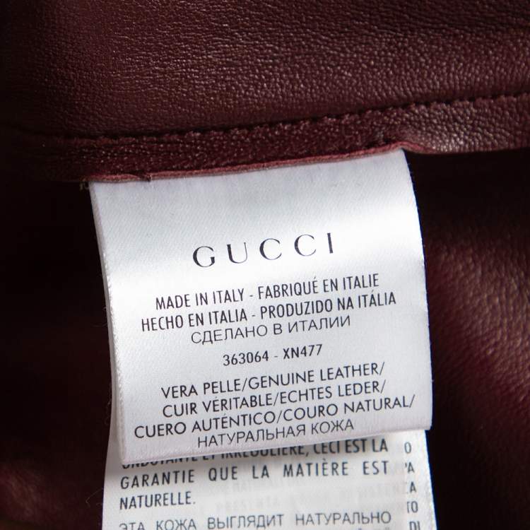 Pre Owned Gucci Pink Mink Fur Long Sleeve Top & Leather Skirt Set M