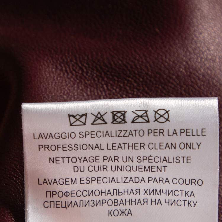 Pre Owned Gucci Pink Mink Fur Long Sleeve Top & Leather Skirt Set M