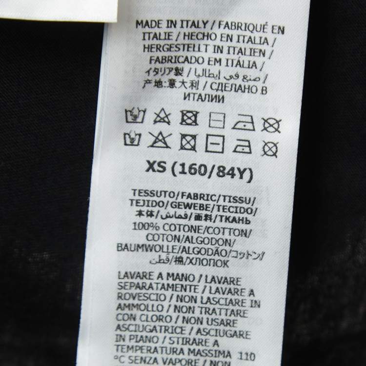 Pre Owned Gucci X Bananya Black Printed Cotton Jersey T-Shirt XS