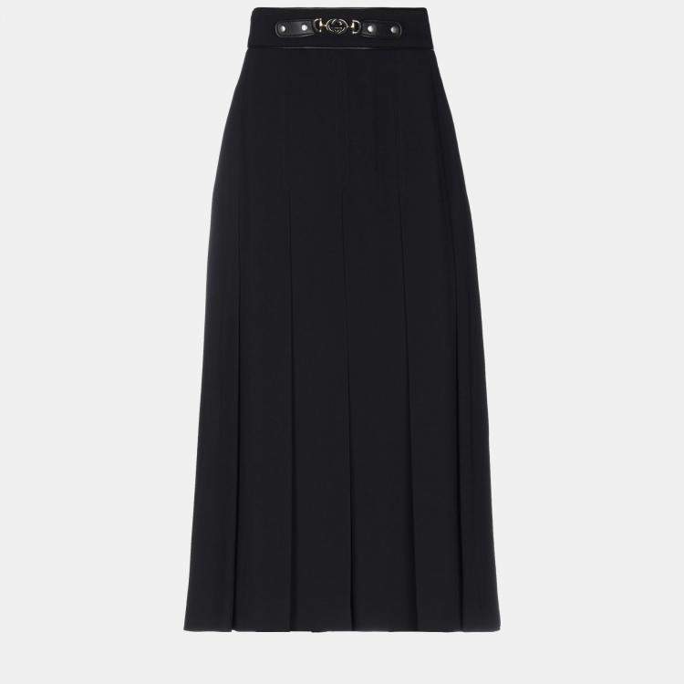 Pre Owned Gucci Viscose Cropped Pants 44