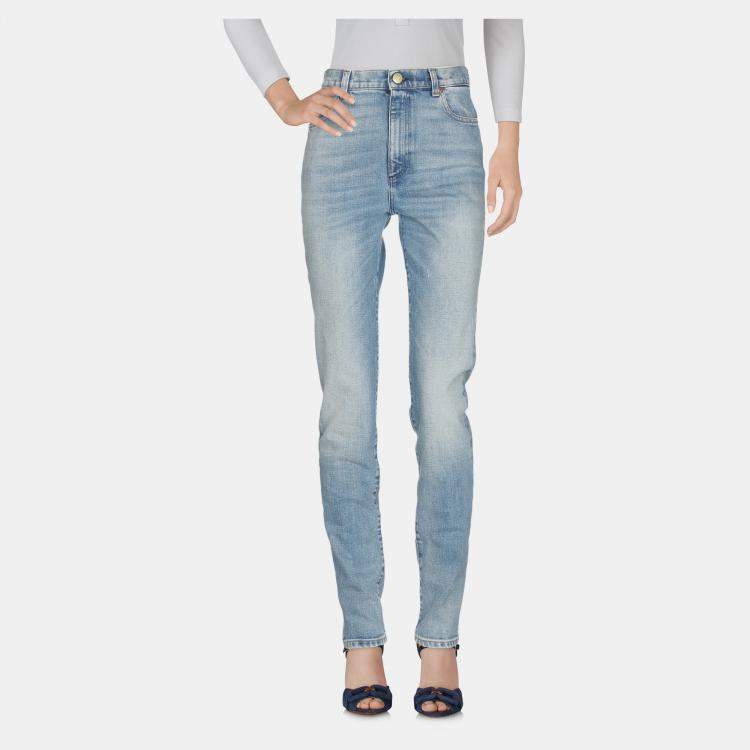 Pre Owned Gucci Cotton Jeans 26