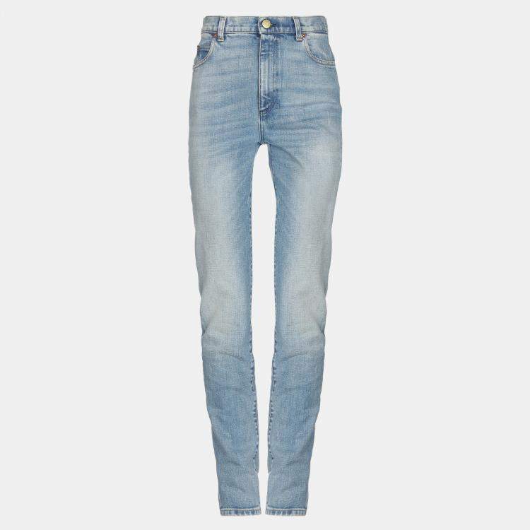 Pre Owned Gucci Cotton Jeans 26