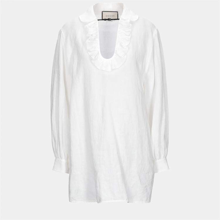 Pre Owned Gucci Linen Tops 42