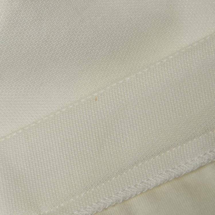 Pre Owned Gucci White Contrast Side Stripe Cotton Blend Hot Pants S