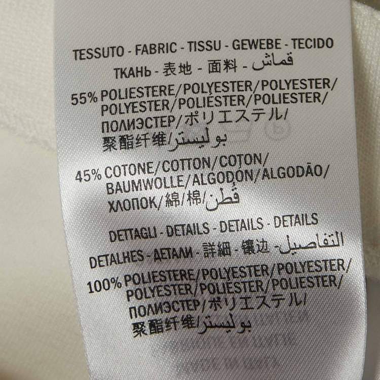 Pre Owned Gucci White Contrast Side Stripe Cotton Blend Hot Pants S