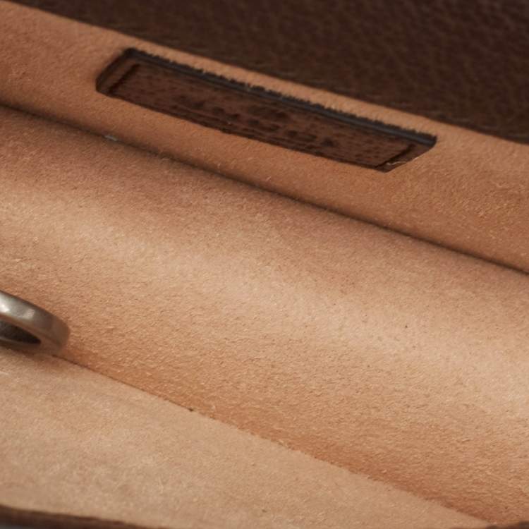Pre Owned Gucci Brown Jumbo GG Canvas and Leather Super Mini Dionysus Shoulder Bag