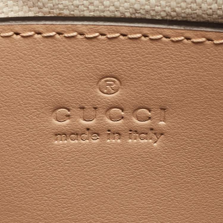 Pre Owned Gucci Rose Beige Matelasse Leather Small GG Shoulder Bag