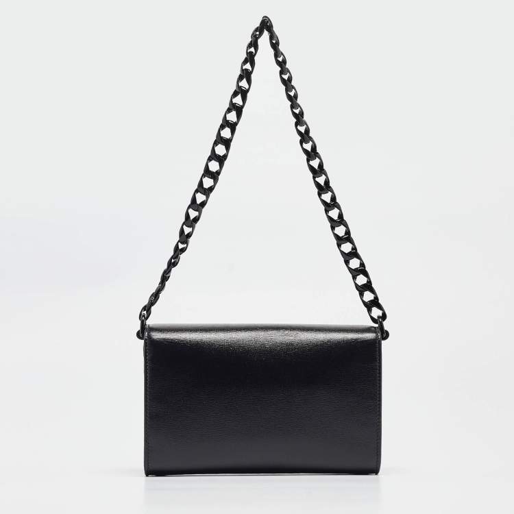 Pre Owned Gucci Black Leather Mini Monochrome Horsebit 1955 Shoulder Bag
