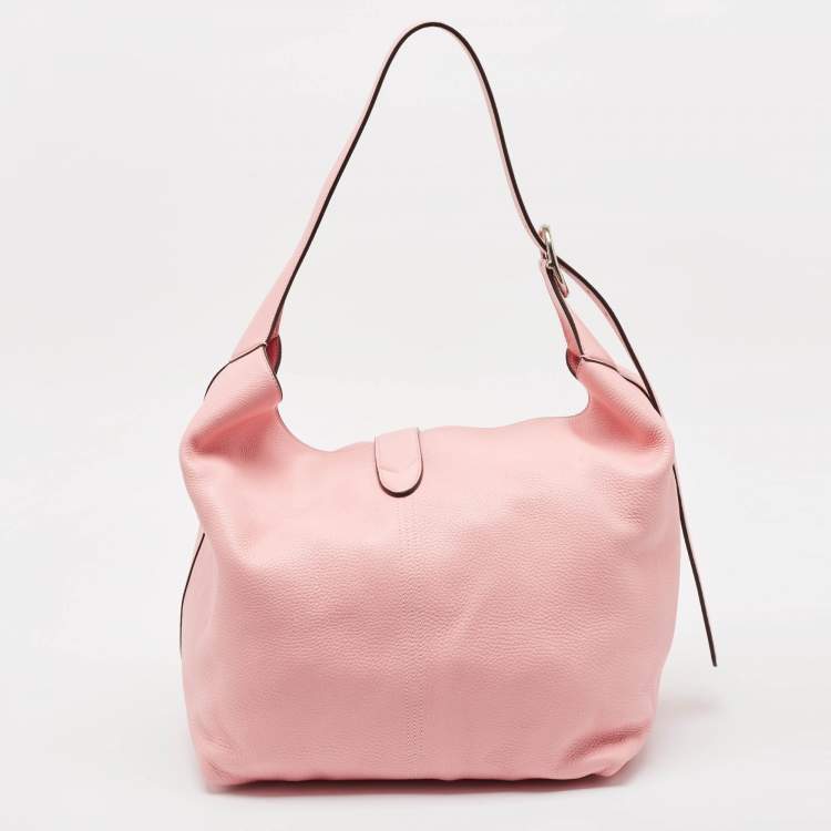 Pre Owned Gucci Pink Leather Medium Jackie 1961 Shoulder Bag