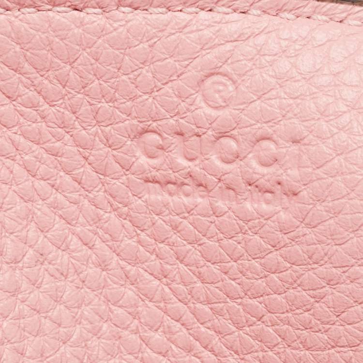 Pre Owned Gucci Pink Leather Medium Jackie 1961 Shoulder Bag