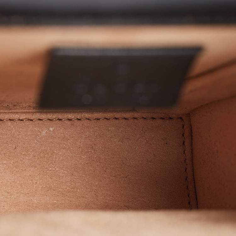 Pre Owned Gucci Black Leather Mini Horsebit 1955 Crossbody Bag