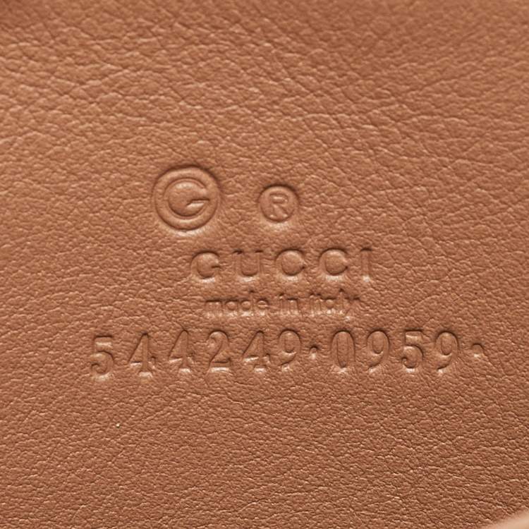 Pre Owned Gucci Beige Microguccissima Leather Coin Purse