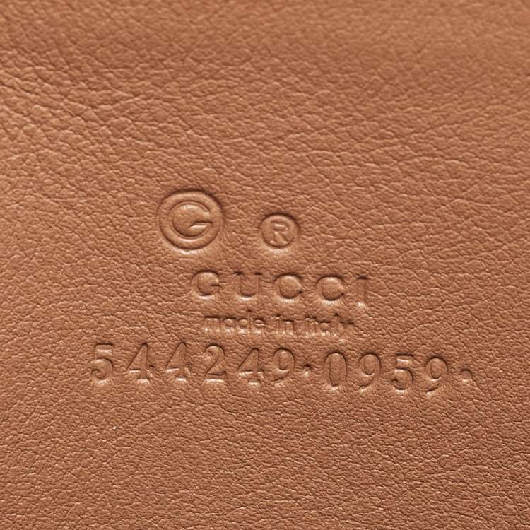 Pre Owned Gucci Beige Microguccissima Leather Coin Purse
