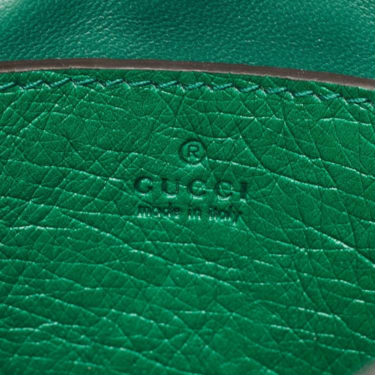 مملوكة مسبقًا Gucci Green/Multicolor Ostrich and Python Mini Jackie 1961 Hobo