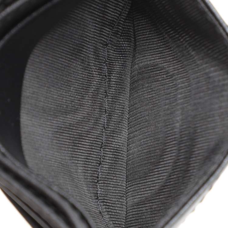 Pre Owned Gucci Black Leather GG Marmont Card Holder