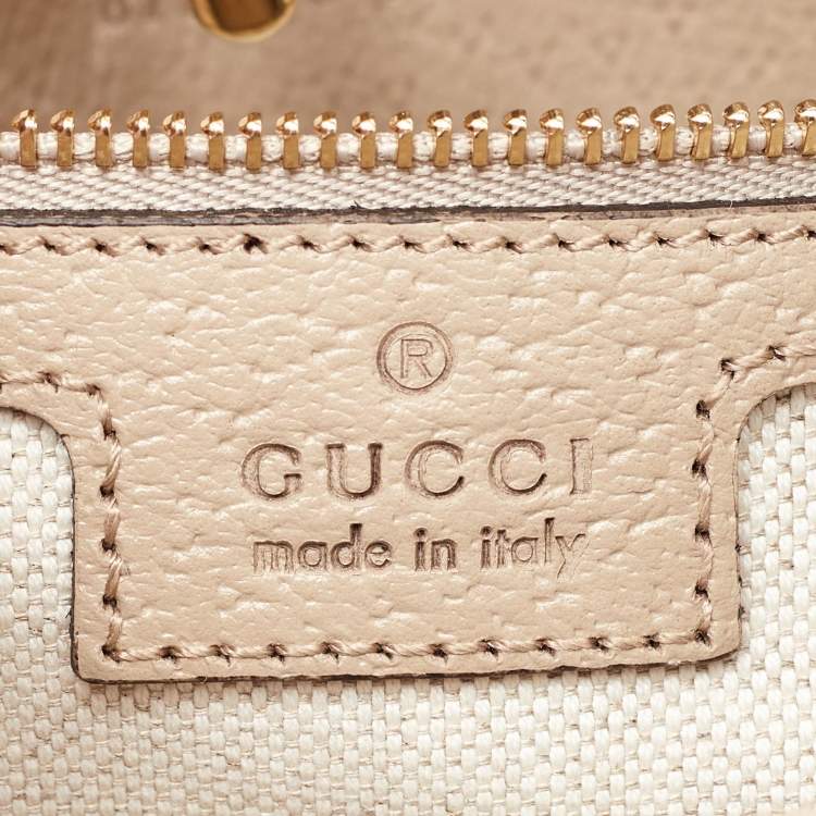 Pre Owned Gucci Beige GG Supreme Canvas Small Jackie 1961 Shoulder Bag