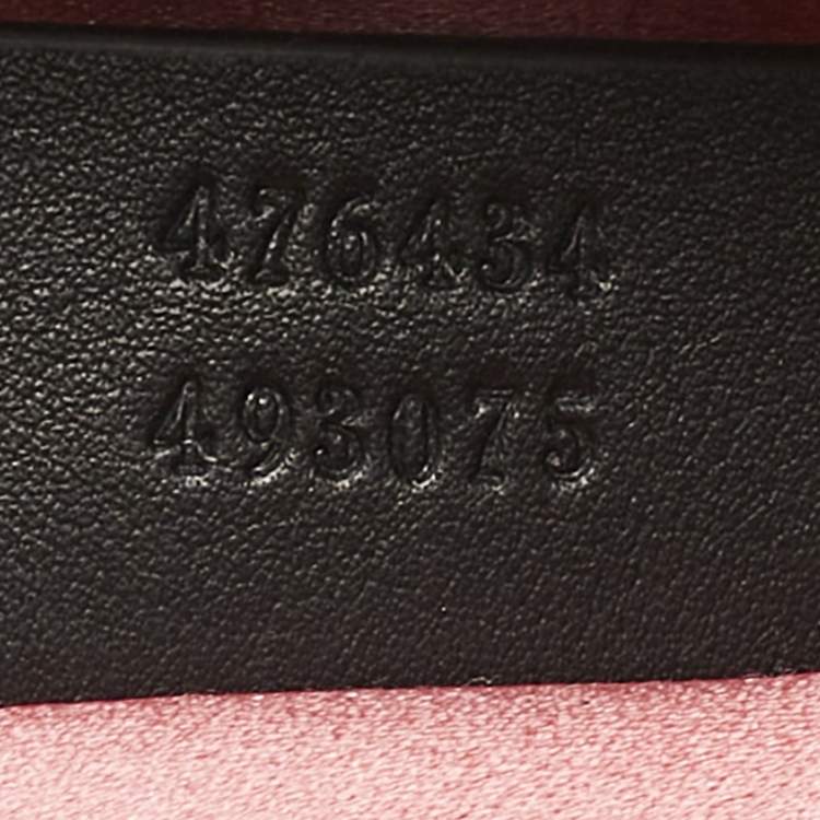 Pre Owned Gucci Black Matelassé Velvet GG Marmont Belt Bag