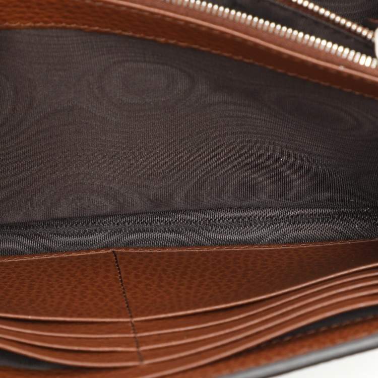 Pre Owned Gucci Blue/Brown GG Velvet Mini Dionysus Wallet On Chain