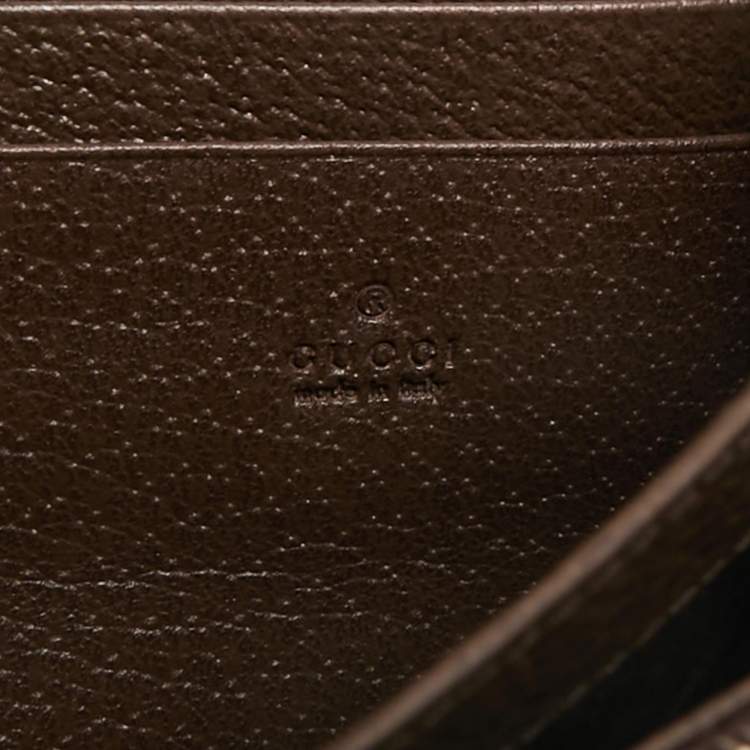 Pre Owned Gucci Brown/Beige Jumbo GG Canvas Dionysus Wallet On Chain