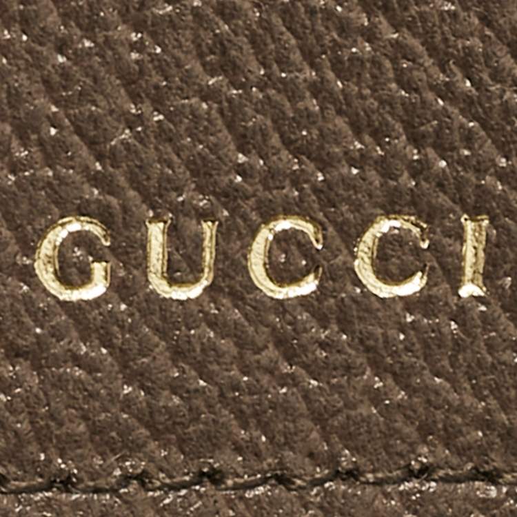 Pre Owned Gucci Brown/Beige Jumbo GG Canvas and Leather Mini Horsebit 1955 Shoulder Bag
