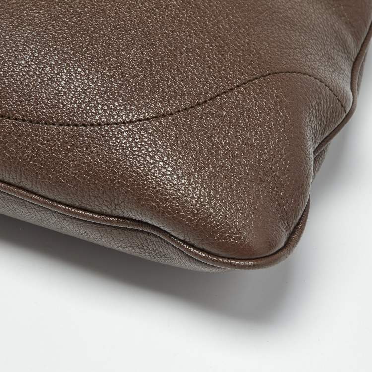 Pre Owned Gucci Brown Leather Medium Aphrodite Hobo