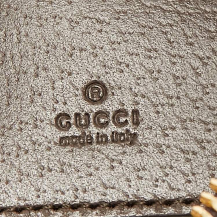Pre Owned Gucci Brown/Beige GG Supreme Canvas Super Mini Ophidia Hobo