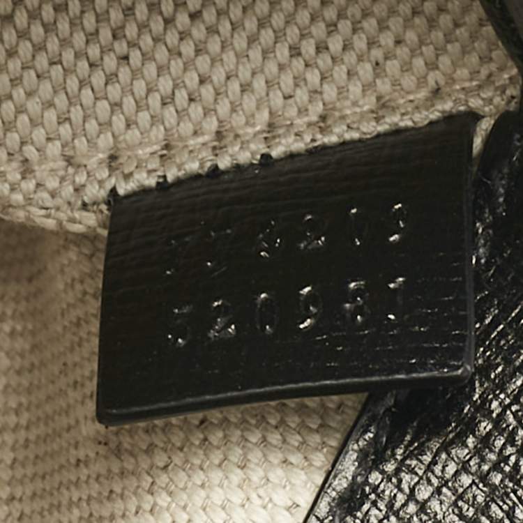 Pre Owned Gucci Black Leather Mini Horsebit 1955 Asymmetric Shoulder Bag