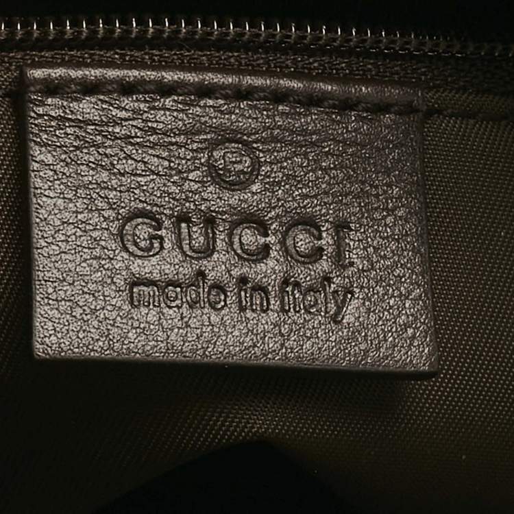 Pre Owned Gucci Beige/Brown GG Supreme Canvas and Leather Backpack