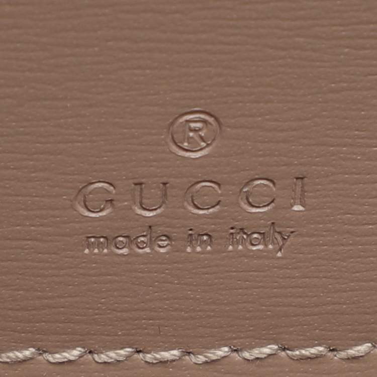 Pre Owned Gucci Taupe GG Shadow Supreme Canvas Mini Crossbody Bag