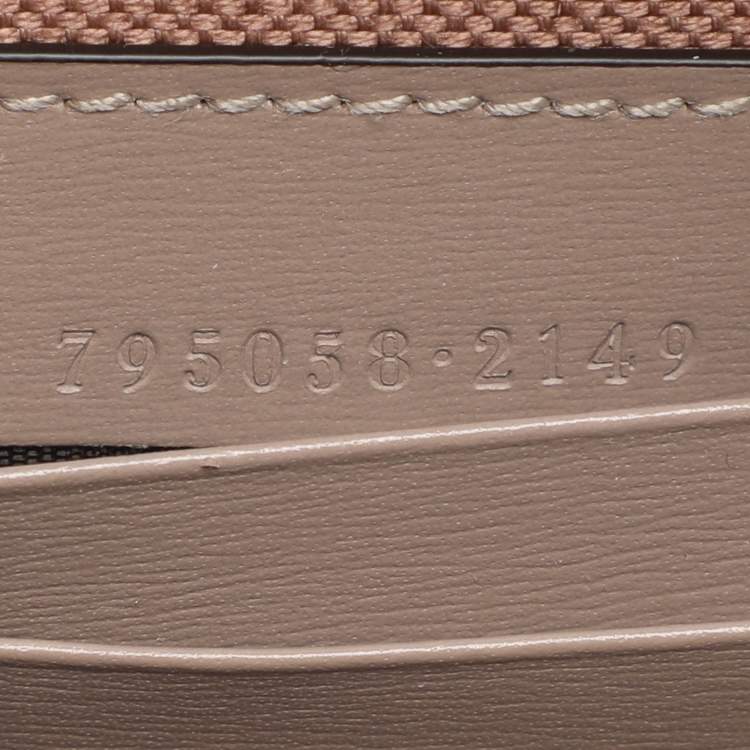 Pre Owned Gucci Taupe GG Shadow Supreme Canvas Mini Crossbody Bag