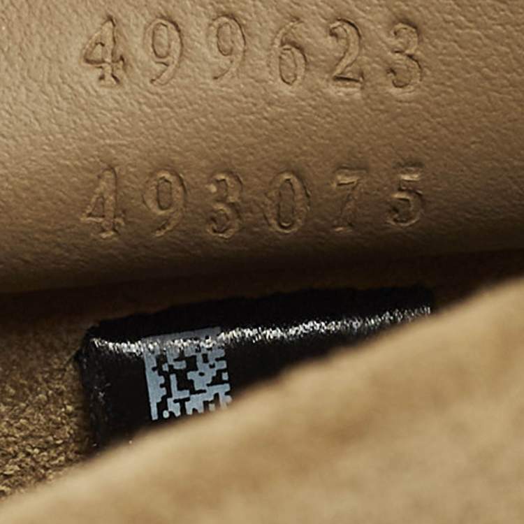 مملوكة مسبقًا Gucci Dionysus Crystals Beige Coated Canvas and Suede Shoulder Bag