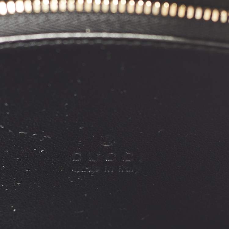 Pre Owned Gucci B Medium Black Microguccissima Leather and Suede Hobo