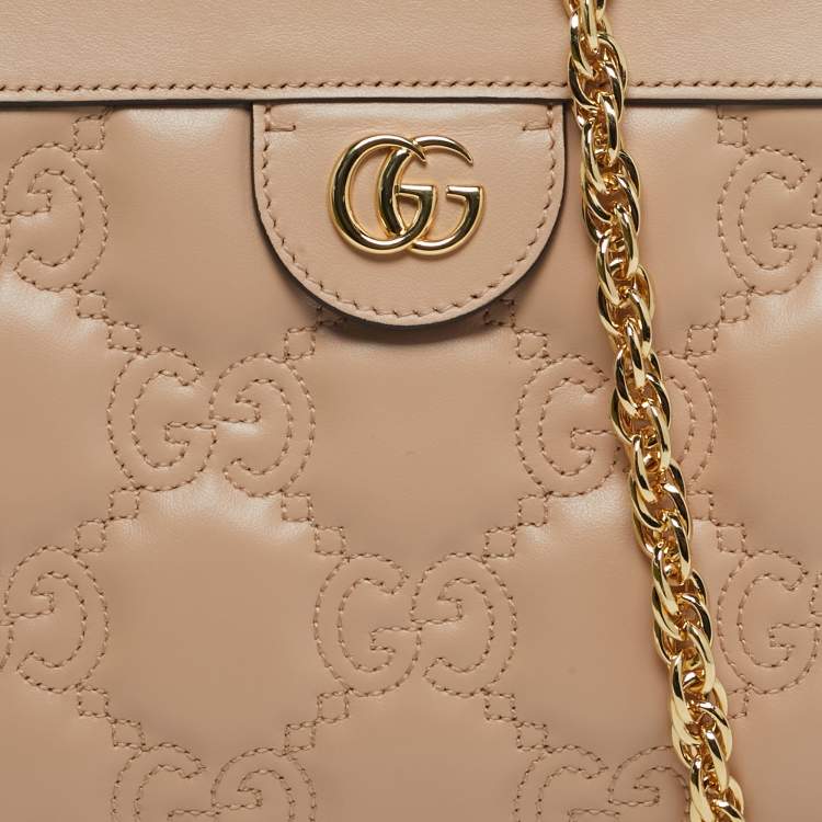 Pre Owned حقيبة كتف غوتشي جلد ماتلاس بيج صغيرة GG