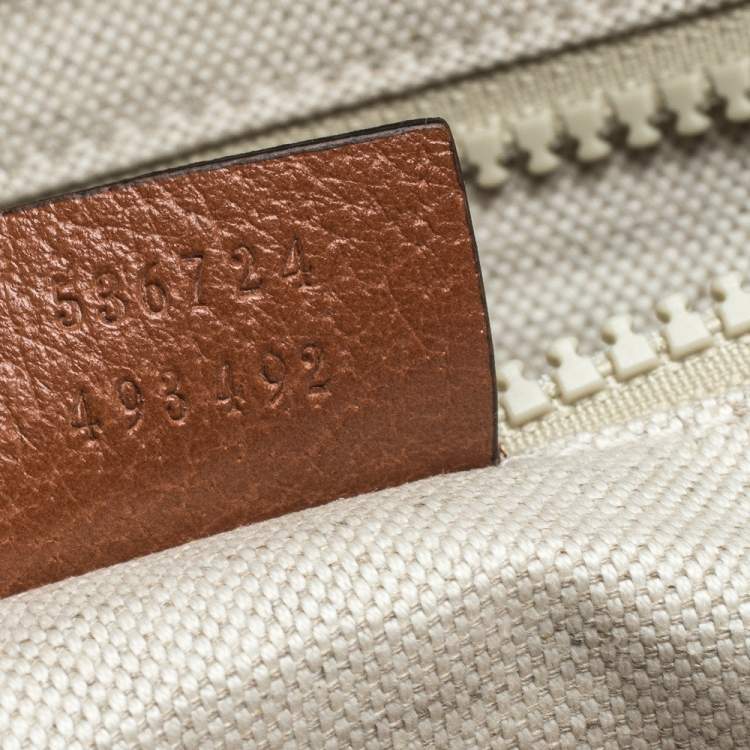 Pre Owned Gucci Beige GG Canvas Medium NY Yankees Backpack 