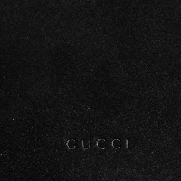 Pre Owned Gucci Black Suede Dionysus Wallet On Chain           