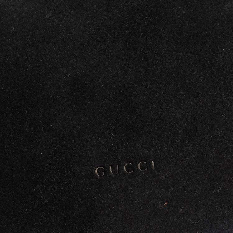 Pre Owned Gucci Black Suede Dionysus Wallet On Chain           