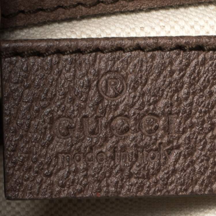 Pre Owned Gucci Brown Suede and Leather Web Neo Crossbody Bag