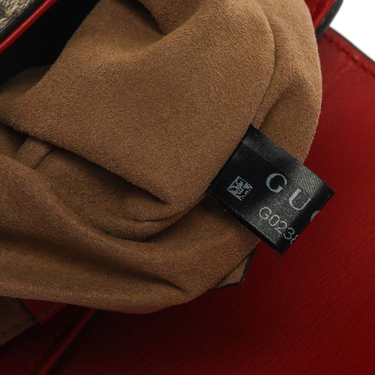 Pre Owned Gucci Multicolor GG Supreme Canvas and Leather Padlock Backpack