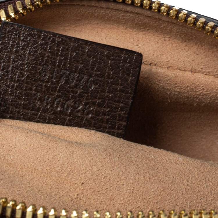 Pre Owned Gucci Beige/Ebony GG Supreme Coated Canvas and Leather Ophidia Belt Bag