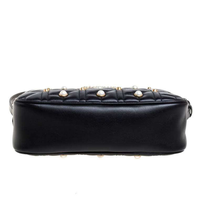 gucci black quilted bag