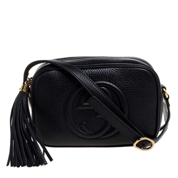 Gucci Black Leather Mini Soho Disco Crossbody Bag Gucci