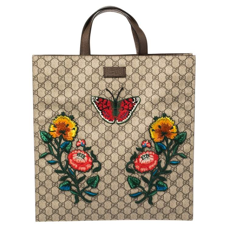 Gucci butterfly tote hot sale