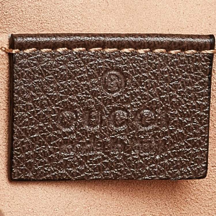 Pre Owned Gucci Beige Coated Canvas And Leather Ophidia Belt Bag