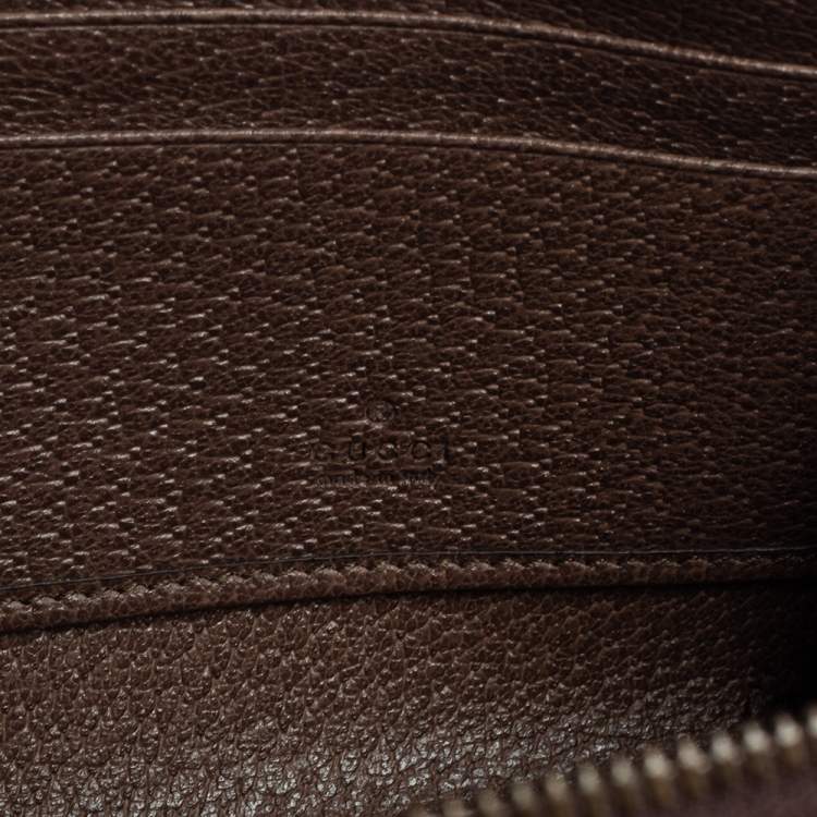 Pre Owned Gucci Beige/Brown GG Supreme Canvas and Leather Ophidia Crossbody Bag